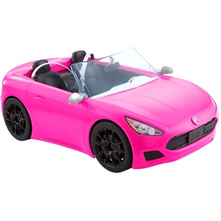 Barbie HBT92 - Cabrio-Fahrzeug, pink mit rollenden Rädern und realistischen Details, 2-Sitzer, Spielzeug Geschenk für Kinder ab 3 Jahren, Nicht Zutreffend