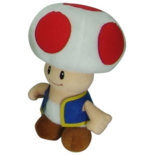 Nintendo Offizielles Super Mario Toad Plüsch, 15,2 cm