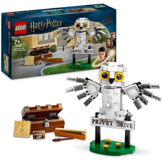 LEGO Harry Potter Hedwig im Ligusterweg 4 Set mit Spielzeug-Eule für Kinder, baubare Tier-Figur mit Hogwarts-Koffer, kleines Geschenk für Jungs, Mädchen und alle Fans ab 7 Jahren 76425