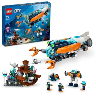 LEGO City Tiefsee-Erkundung U-Boot 60379 Spielzeug Building Set (842-teilig)