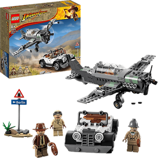 LEGO Indiana Jones 77012 Flucht vor dem Jagdflugzeug Bausatz, Mehrfarbig