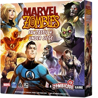 Marvel Zombies Fantastic 4 Under Seige Expansion - Strategie-Brettspiel, kooperatives Spiel für Kinder und Erwachsene, Zombie-Brettspiel, ab 14 Jahren, 1-6 Spieler, 90 Minuten Spielzeit, hergestellt