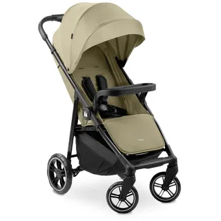 hauck Buggy Shop N Care für Kinder ab Geburt bis 22 kg mit Liegefunktion, Getränkehalter und Snack Tablett, Klein Zusammenklappbar, Sonnenverdeck (UPF 50+), XL Korb bis 3 kg (Olive)