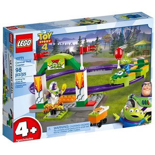 LEGO® Konstruktionsspielsteine LEGO® DisneyTM 4+ Toy Story - Buzz wilde Achterbahnfahrt, (Set, 98 St) bunt