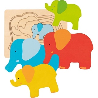Gollnest & Kiesel - Schichtenpuzzle Elefant (Holzpuzzle)