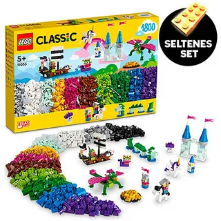 LEGO® Fantasie-Universum Kreativ-Bauset (11033), LEGO® Classic Konstruktionsspielsteine, (1800 St), Seltenes Set; Made in Europe bunt