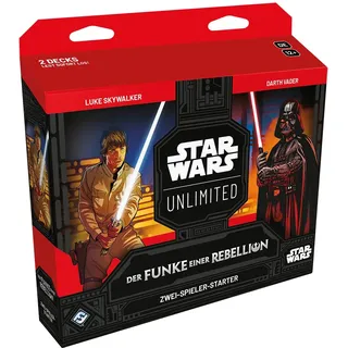 Star Wars: Unlimited Der Funke einer Rebellion ZWEI-SPIELER-STARTER – Lernen, kämpfen, sammeln! Trading Card Game, Alter 12+, 2 Spieler, 20 Minuten, von Fantasy Flight Games, Deutsch