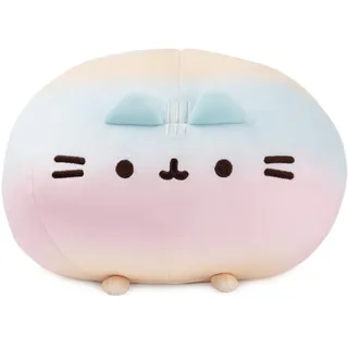 GUND Pusheen Rainbow Round Pusheen Squisheen Plüsch, Squishy Stofftier für Kinder ab 8 Jahren, Regenbogen, 27,9 cm