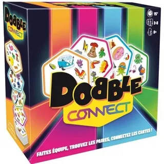 Brettspiel - Zygomatic - Dobble Connect Richten Sie die Sechsecke aus und finden Sie das Paar
