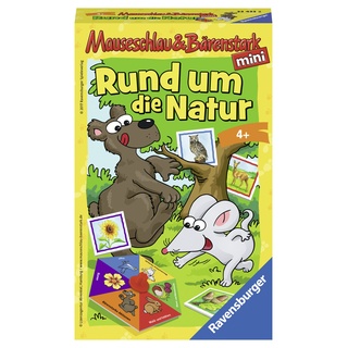 Ravensburger 23433 - Mauseschlau & Bärenstark: Rund um die Natur - Kinderspiel/ Reisespiel