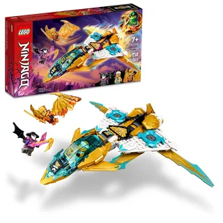 LEGO NINJAGO 71770 Zane's Golden Dragon Jet Spielzeugflugzeug-Set, Geburtstagsgeschenk Idee für Kinder, Jungen und Mädchen 7 plus Jahre alt mit Cole & Zane Minifiguren