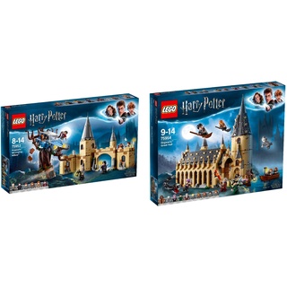 Lego® Harry Potter 2er Set: 75953 Die Peitschende Weide von Hogwarts + 75954 Die große Halle von Hogwarts