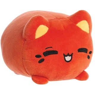 Aurora World Aurora, 14312, Tasty Peach Thai Tea Meowchi 18cm, Plüschtier, rotbraun