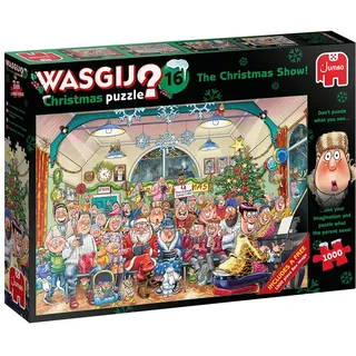 Jumbo Puzzle 19183 - Wasgij Christmas 16: The Christmas Show [1.000 Teile] (Neu differenzbesteuert)