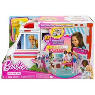 Mattel® Spielwelt Barbie HKT79 You can be anything Krankenwagen (ohne Puppe), Spielset+L bunt