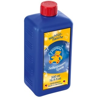 PUSTEFIX Nachfüllflasche Midi I 500 ml Seifenblasenflüssigkeit I Bubbles Made in Germany I Seifenblasen für Hochzeit, Kindergeburtstag, Polterabend I Seifenblasen für Kinder & Erwachsene