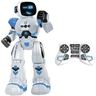 Xtrem Bots - Robbie | Roboter Kinder Programmieren Für Kinder 50 Bewegungen | Blau | Spielzeug Ab 6 Jahre Jungen