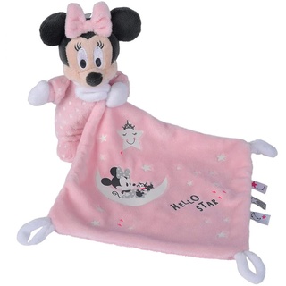 Simba 6315872505 - Disney Minnie Schmusetuch, Glow in the Dark, Mickey Mouse, Plüschspielzeug, ab den ersten Lebensmonaten