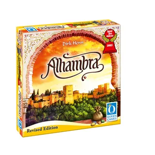 Queen Games Alhambra Revised Edition - Brettspiele Spaß ab 8 Jahren für 2-6 Spieler, Spiel des Jahres 2003, Gesellschaftsspiele für Erwachsene & Kinder