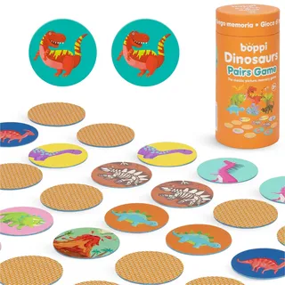 boppi Memory-Spiel - Spiel für Kleinkinder Dinosaurier Spielzeug Fesselndes Pädagogisches Montessori-Gedächtnisspiel - Der Spieleklassiker für Kinder ab 3 Jahre