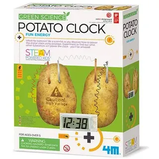 4M Green Science Potato Clock, Experimentier-Set, Junge/Mädchen