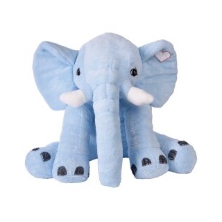 Plüschtier ca. 65 cm Plüsch kuschelig Stofftier Kuscheltier Elefant blau