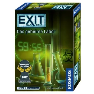 KOSMOS Verlag Spiel, Familienspiel FKS6927420 - EXIT - Das geheime Labor, Escape-Spiel, 1-4..., Rätselspiel bunt