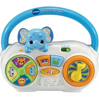 VTech Baby Babys erstes Radio – Spielradio mit verschiedenen Instrumenten und Musikstilen – Tiere, Zahlen und Geräusche kennenlernen – Für Kinder von 6-36 Monaten