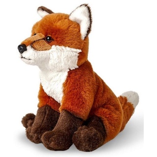 Uni-Toys Kuscheltier Rotfuchs, sitzend - 21 cm (Höhe) - Plüsch-Fuchs - Plüschtier, zu 100 % recyceltes Füllmaterial