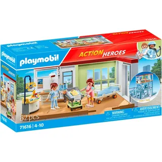 Playmobil® Entbindungsstation (71616), Action Heroes Konstruktions-Spielset, (62 St), Made in Europe bunt