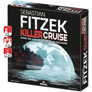 moses. 90358 Sebastian Fitzek Killercruise | Der Nachfolger vom Safehouse Spiele Klassiker | In Anlehnung an Passagier 23 | Ein Gesellschaftsspiel von Marco Teubner, White