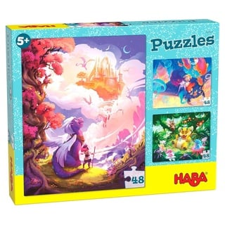 HABA 305917 - Puzzle Im Fantasieland, Puzzle ab 5 Jahren, bunt