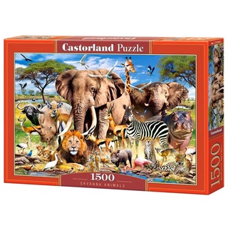 Castorland Puzzle mit 1500 Teilen: Animaux de la Savane