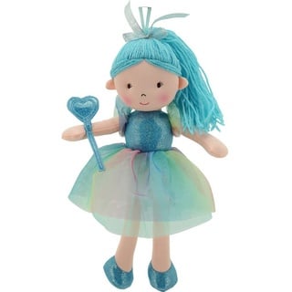 Sweety-Toys Stoffpuppe Sweety Toys 11858 Stoffpuppe Ballerina Plüschtier Prinzessin 30 cm türkis blau