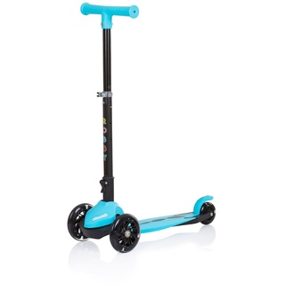 Chipolino Kinderroller Robby 3 LED-Räder Lenker höhenverstellbar klappbar Bremse blau