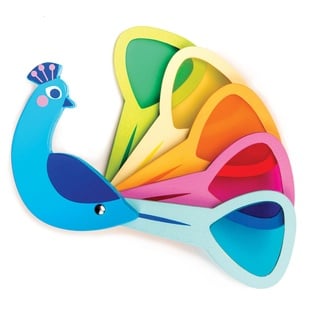 Tender Leaf Toys TL8338 Spielzeug Pfau, Mehrfarbig, Kinder One Size