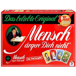 Schmidt Spiele Spiel, Brettspiel Mensch ärgere dich nicht (inkl. Kartenspiel) rot