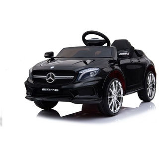 Mercedes-Benz Amg Gla45 Kinderauto 12V 2x35W Kinderfahrzeug Kinder Elektroauto Mp3, Farbe:Schwarz