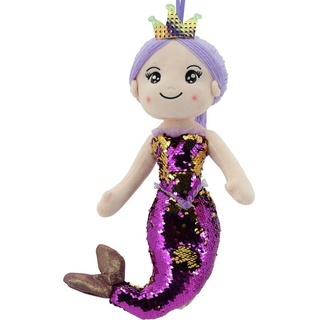 Sweety-Toys Meerjungfrauenpuppe Sweety Toys 11933 Stoffpuppe Meerjungfrau Plüschtier Prinzessin 40 cm lila lila