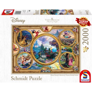 Schmidt Spiele 59607 Thomas Kinkade, Disney Dreams Collection, 2000 Teile Puzzle
