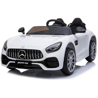 ES-Toys Kinder Elektroauto Zweisitzer Mercedes AMG GT EVA-Reifen, Stoßdämpfer