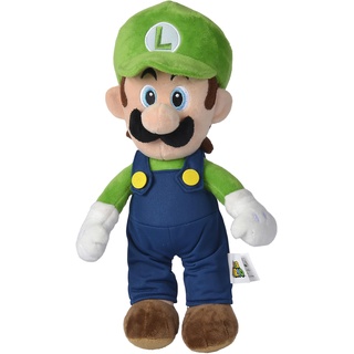 Simba 109231011 - Super Mario Luigi Plüschfigur, 30cm, kuschelweich, Nintendo, Charakter aus weltberühmten Computerspiel, ab den ersten Lebensmonaten geeignet