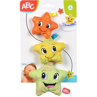 ABC-Dickie-Simba Greifspielzeug Baby Babywelt 3 weiche Seesterne gelb, orange und grün 104010071