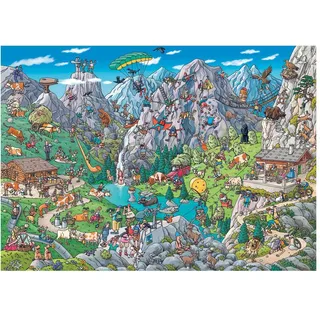 Heye HY29680 Alpine Fun, Tanck Puzzle, Grey: 1000 Teile (1000 Teile Puzzle Heye)