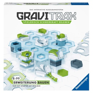 Ravensburger GraviTrax Erweiterung Bauen - Ideales Zubehör für spektakuläre Kugelbahnen, Konstruktionsspielzeug für Kinder ab 8 Jahren