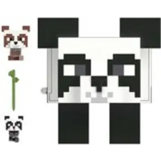 Mattel Minecraft Mob Head Mini Panda Playset (HLL25)