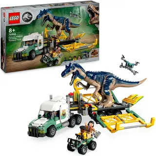 LEGO® Dinosaurier-Missionen: Allosaurus-Transporter (76966) Konstruktionsspielsteine, (588 St), LEGO Jurassic World; Made in Europe bunt