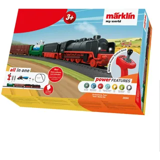 Märklin My World Startpackung Farm 29344 - Elektrischer Spielzeugeisenbahn Lokomotive 55 cm mit echtem Wasserdampf und viel Zubehör - ferngesteuerte Modelleisenbahn & Dampflok für Kinder ab 3 Jahre