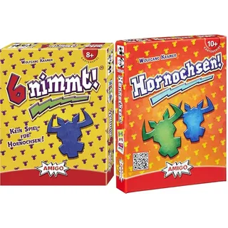 Amigo 4910-6 nimmt!, Kartenspiel Spiele 8940 - Hornochsen, 10 Jahre+