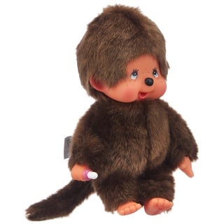 BANDAI - Monchhichi - Kuscheltier Monchhichi Original - Ikonisches Affenkuscheltier der 80er Jahre, Superweiches Kuscheltier 20 cm für Kinder - Spielzeug für Kinder ab 2 Jahren - 84637